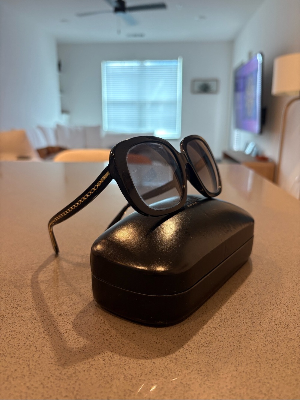 Coach Black and Gold Sunglasses